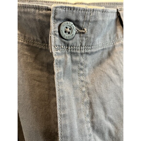 Wrangler Cargo Pants Mens 36x32 Gray Chino Relaxed Fit Straight Leg Utility Work - Picture 4 of 7